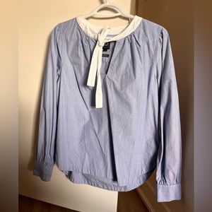 GAP women's pullover cotton v-neck blouse S